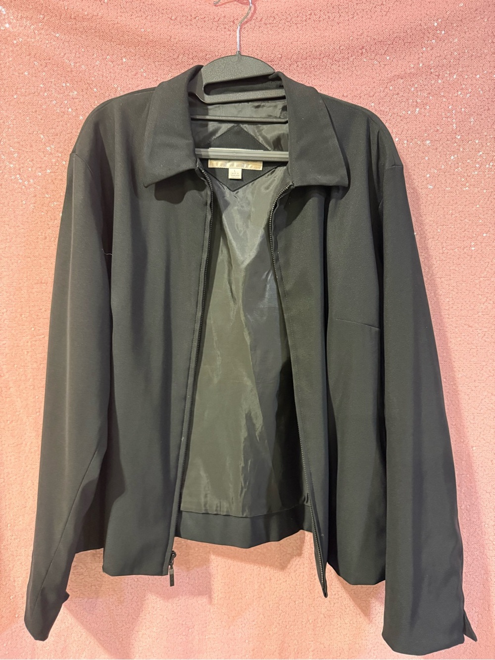 Jones New York Black Women’s Zip-Front Utility Jacket L4